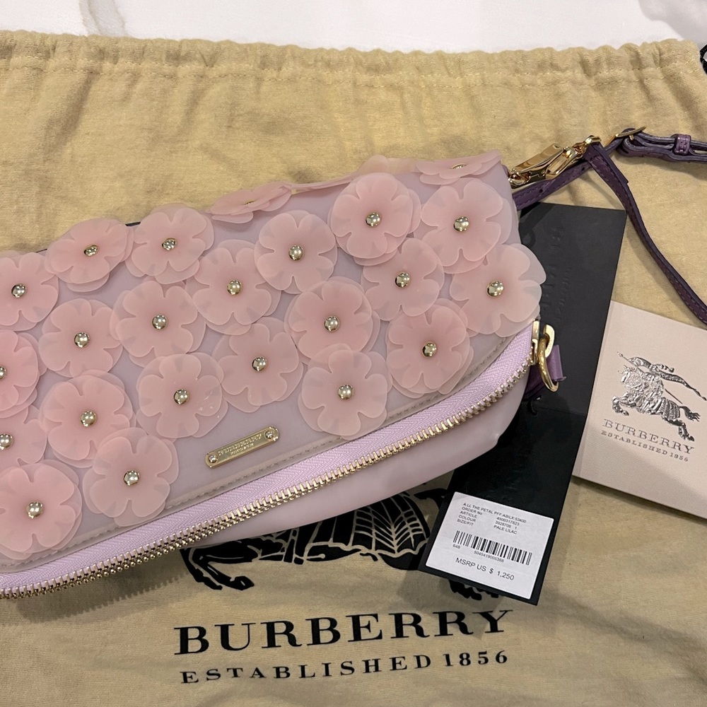 Burberry Prorsum Purple PVC the Petal Bag